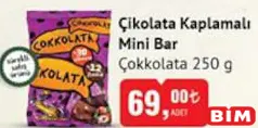 ÇOKKOLATA ÇİKOLATA KAPLAMALI MİNİ BAR 250 G - BAYRAM ŞEKERİ/ÇİKOLATASI